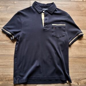 Tommy Hilfiger | Custom Fit Navy Blue Polo (Small)